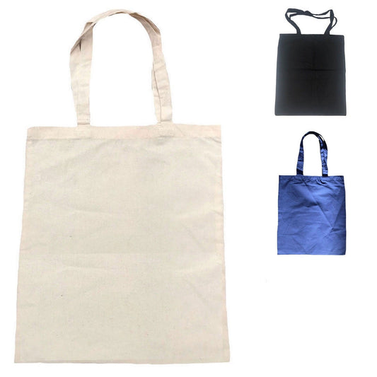 100 Lot Cotton Natural Eco Friendly Plain Reusable Grocery Shopping Tote Bags 16inch Wholesale Bulk-