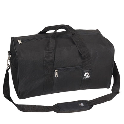 Everest Basic Utilitarian Small Gear Duffle Bag-Black-