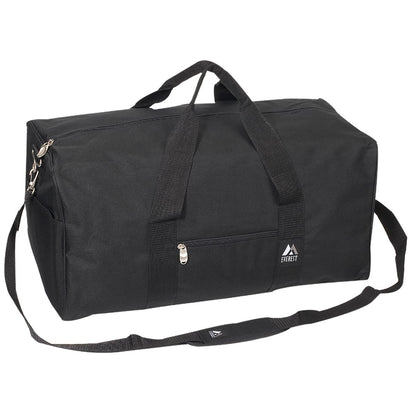 Everest Basic Utilitarian Medium Gear Duffle Bag-Black-