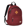 Everest Stylish Vintage Backpack Book Bag Padded Mesh Shoulder Strap-Burgundy-