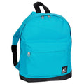 Everest Backpack Book Bag - Back to School Junior-Turquoise/Black-