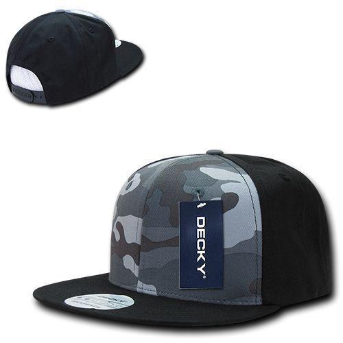 15 Lot Decky Camouflage Flat Bill Baseball Hats Caps Snapback Wholesale Lots!-