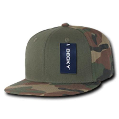 15 Lot Decky Camouflage Flat Bill Baseball Hats Caps Snapback Wholesale Lots!-