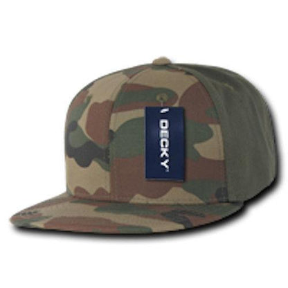 15 Lot Decky Camouflage Flat Bill Baseball Hats Caps Snapback Wholesale Lots!-