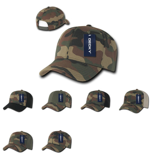 15 Lot Decky Cotton Camouflage Baseball Hats Caps Snapback Wholesale Lots-