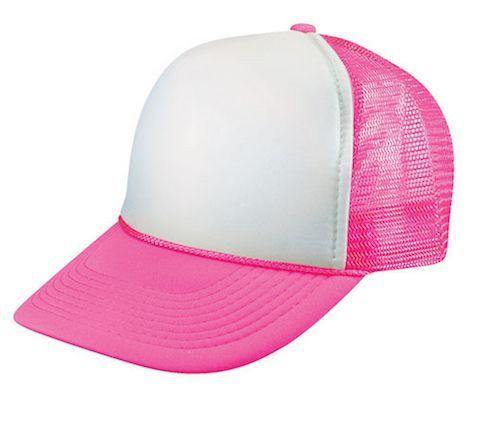 18 Lot Blank Neon Foam Mesh Trucker Hats Caps Solid Two Tone Wholesale Bulk-