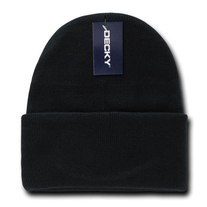 2 Pack New Classic Decky Beanies Cuffed Long Acrylic Skull Warm Winter Unisex-Assorted-