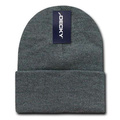 2 Pack New Classic Decky Beanies Cuffed Long Acrylic Skull Warm Winter Unisex-Assorted-