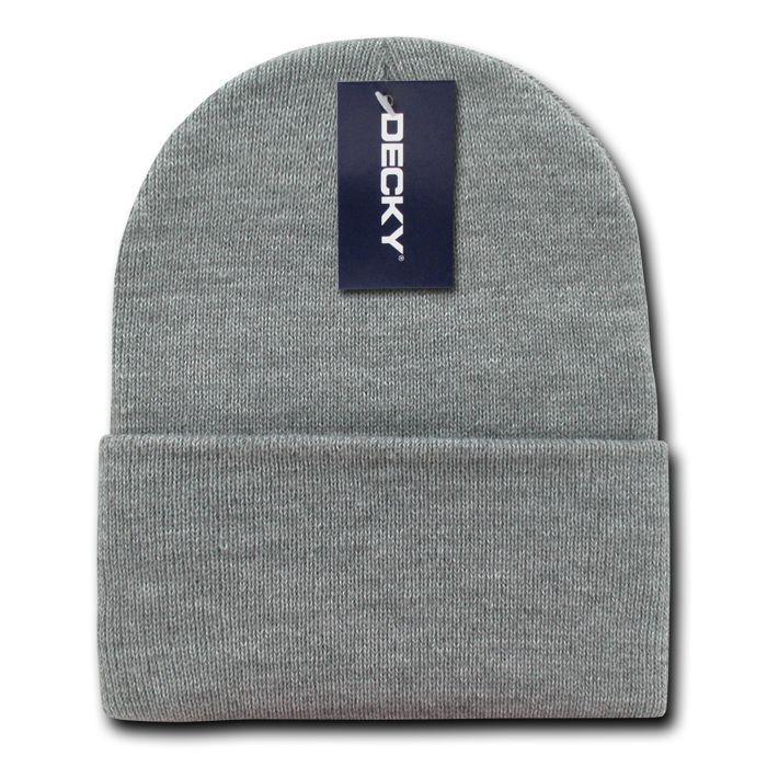 2 Pack New Classic Decky Beanies Cuffed Long Acrylic Skull Warm Winter Unisex-Assorted-