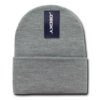 2 Pack New Classic Decky Beanies Cuffed Long Acrylic Skull Warm Winter Unisex-Assorted-