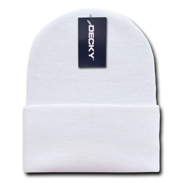2 Pack New Classic Decky Beanies Cuffed Long Acrylic Skull Warm Winter Unisex-Assorted-
