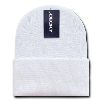 2 Pack New Classic Decky Beanies Cuffed Long Acrylic Skull Warm Winter Unisex-Assorted-