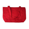 2 Pack Reusable Grocery Shopping Totes Bags With Wide Bottom Gusset Travel Gym Sports-RED-