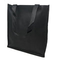 20 Lot Large Reusable Grocery Shopping Tote Bags With Gusset Travel Sports Bulk Wholesale-Black-
