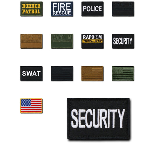 20 Lot Tactical Operator Contractor Hook / Loop 3X2 Canvas Patches Wholesale Lots-Fire Rescue - Navy-