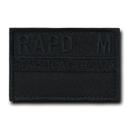 20 Lot Tactical Operator Contractor Hook / Loop 3X2 Canvas Patches Wholesale Lots-RAPDOM - Black-