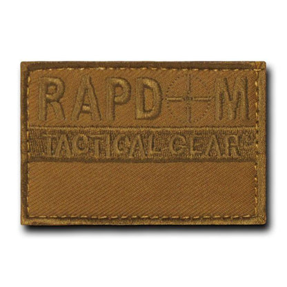 20 Lot Tactical Operator Contractor Hook / Loop 3X2 Canvas Patches Wholesale Lots-RAPDOM - Coyote-