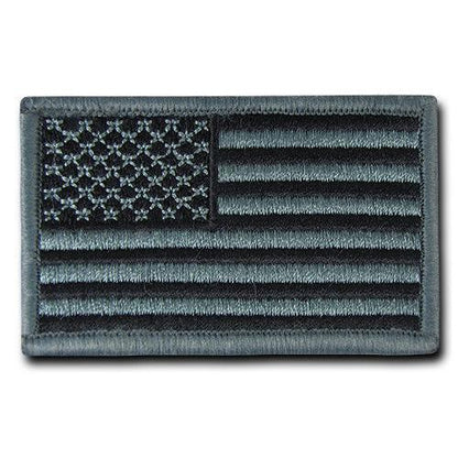20 Lot Tactical Operator Contractor Hook / Loop 3X2 Canvas Patches Wholesale Lots-USA Flag -Black 2-