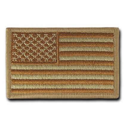 20 Lot Tactical Operator Contractor Hook / Loop 3X2 Canvas Patches Wholesale Lots-USA Flag - Coyote 2-