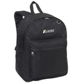 Everest Backpack Book Bag - Back to School Classic Style & Size-Black-