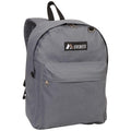 Everest Backpack Book Bag - Back to School Classic Style & Size-Dark Gray-
