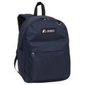 Everest Backpack Book Bag - Back to School Classic Style & Size-Navy-
