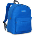 Everest Backpack Book Bag - Back to School Classic Style & Size-Royal Blue-
