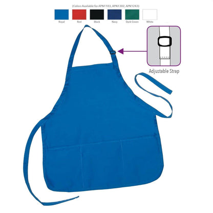 3 Pack Full Adult Size Bib Aprons With 3 Waist Pockets Plain Solid Colors Kitchen Chef Waiter Garden Crafts Wholesale Bulk-ROYAL BLUE-