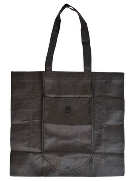 50 Lot Large Foldable Reusable Grocery Shopping Bag Totes Eco-Friendly Wholesale Bulk-BLACK-