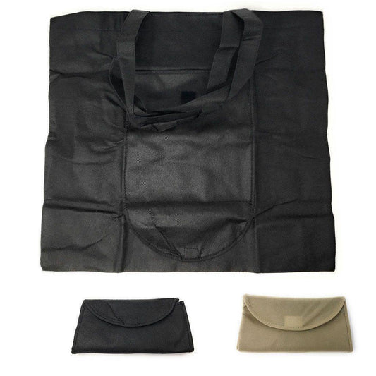 3 Pack Reusable Large Grocery Shopping Bag Bags Totes Eco-Friendly Foldable Bulk-BLACK-