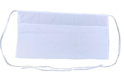 3 Pack Kitchen Waist Aprons With 3 Pockets Crafts Barista Waiter Chef Restaurant Home-WHITE-