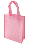 3 Pack Plain Gift Gifts Presents Bag Bags Tote Totes With Gusset 8inch X 10inch-Pink-
