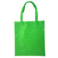 3 Pack Reusable Grocery Shopping Tote Bags Recycled Eco Friendly 15 inch-Lime Green-