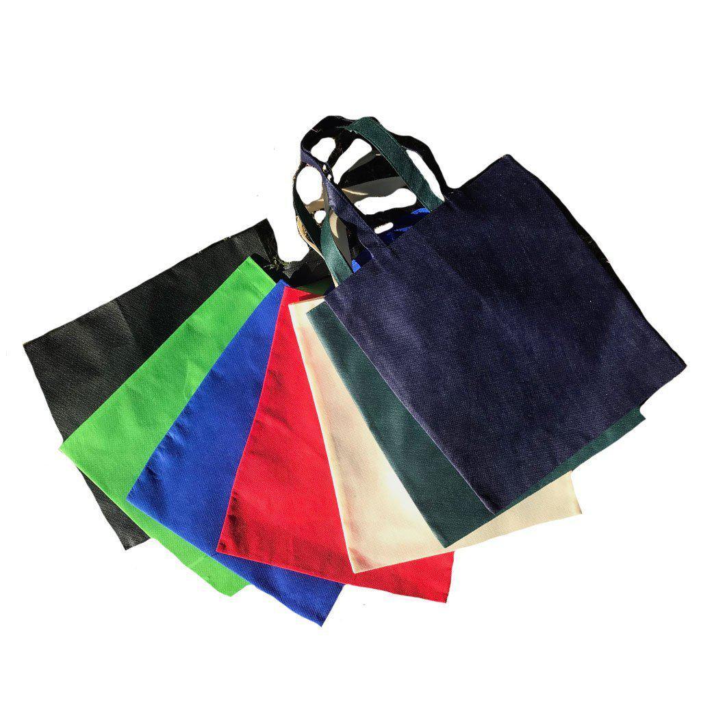 3 Pack Reusable Grocery Shopping Tote Bags Recycled Eco Friendly 15 inch-Royal-
