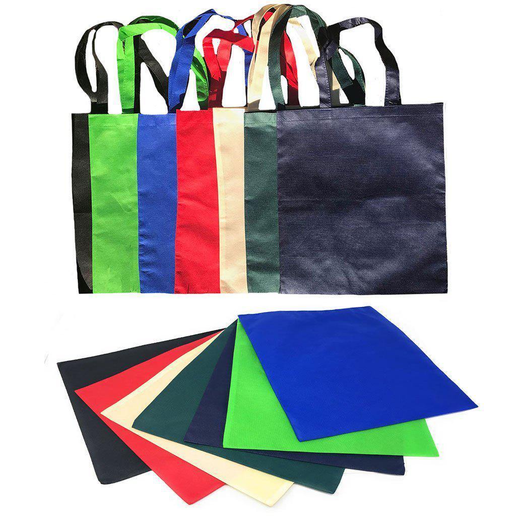 3 Pack Reusable Grocery Shopping Tote Bags Recycled Eco Friendly 15 inch-Royal-