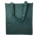 3 Pack Reusable Grocery Shopping Tote Bag Bags With Gusset Eco Friendly 13X15inch-Dark Green-