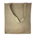 3 Pack Reusable Grocery Shopping Tote Bag Bags With Gusset Eco Friendly 13X15inch-Khaki-