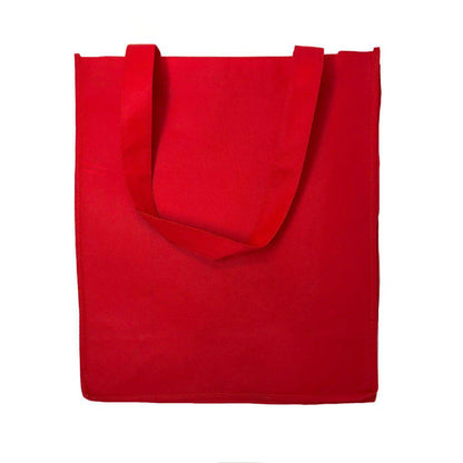 3 Pack Reusable Grocery Shopping Tote Bag Bags With Gusset Eco Friendly 13X15inch-Red-