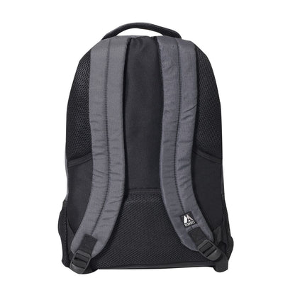 Everest Multiple Compartment Deluxe Backpack-Black-
