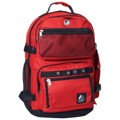 Everest Oversize Deluxe Backpack-Red/Black-