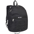 Everest Two-Tone Backpack w/ Mesh Pockets-Black-