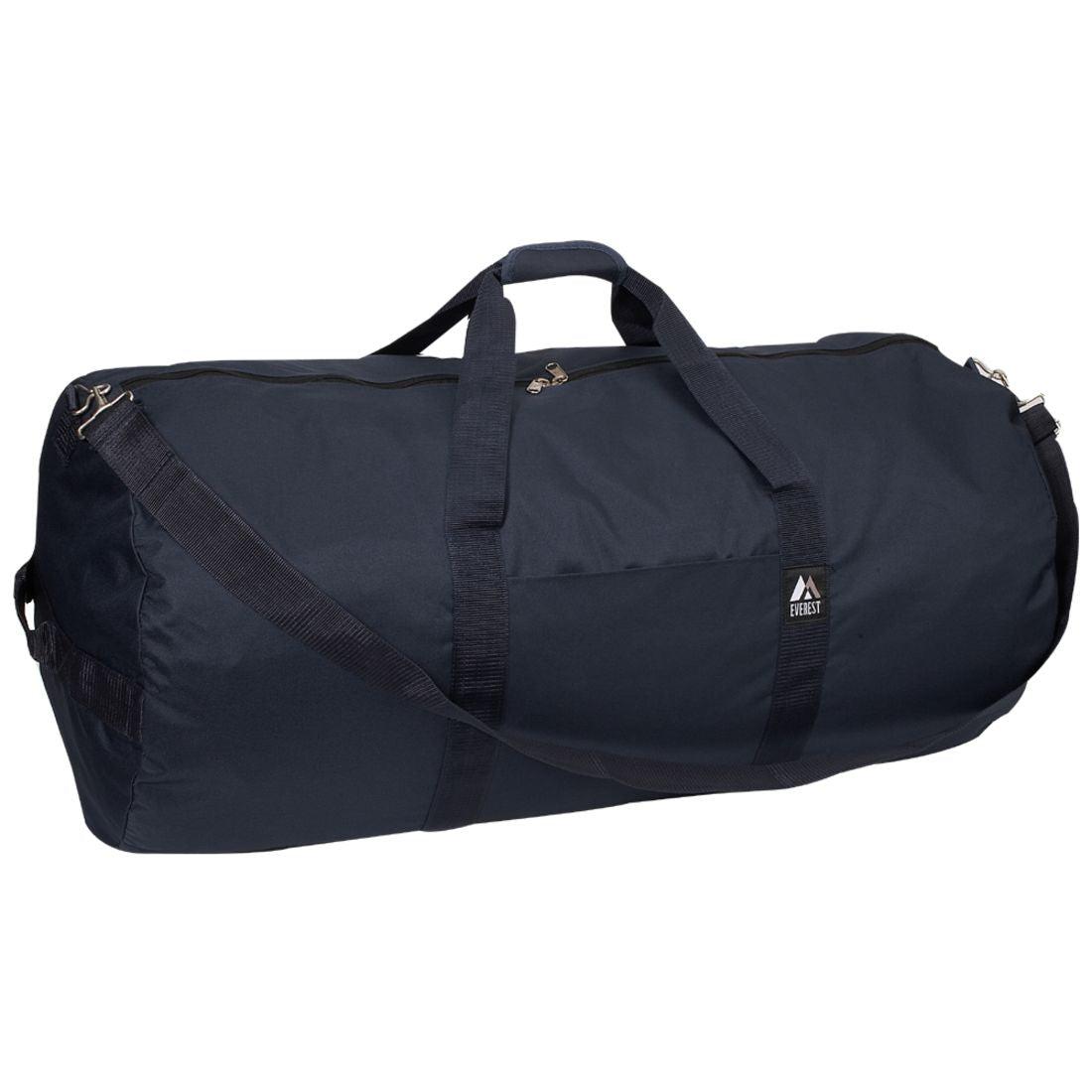 Everest 36-Inch Basic Round Duffel Bag-Navy-