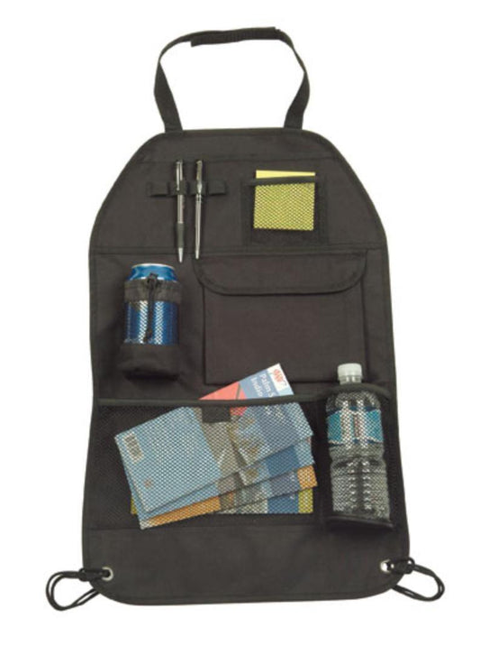 Back Seat Organizer for Auto Car SUV MiniVan Storage iPad Phone Bottle Pockets-