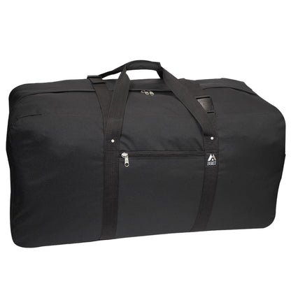 Everest Large Heavy-Duty Cargo Duffel Bag-Black-