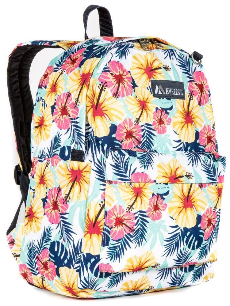Everest Backpack Book Bag - Back to School Classic in Fun Prints & Patterns-Tropical-