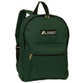 Everest Backpack Book Bag - Back to School Basic Style - Mid-Size-Dark Green-