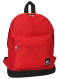 Everest Backpack Book Bag - Back to School Junior-Red/Black-