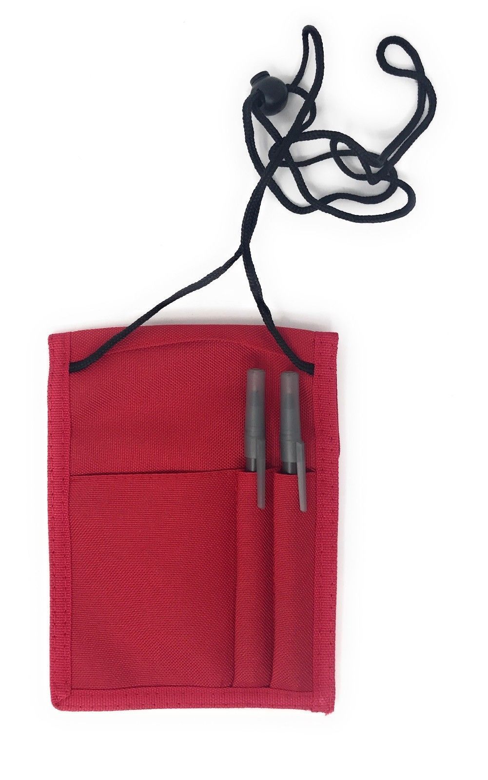 50 Lot Conference Badge Id Card W/Pen Holders Shows Meetings Wholesale Bulk-Red-