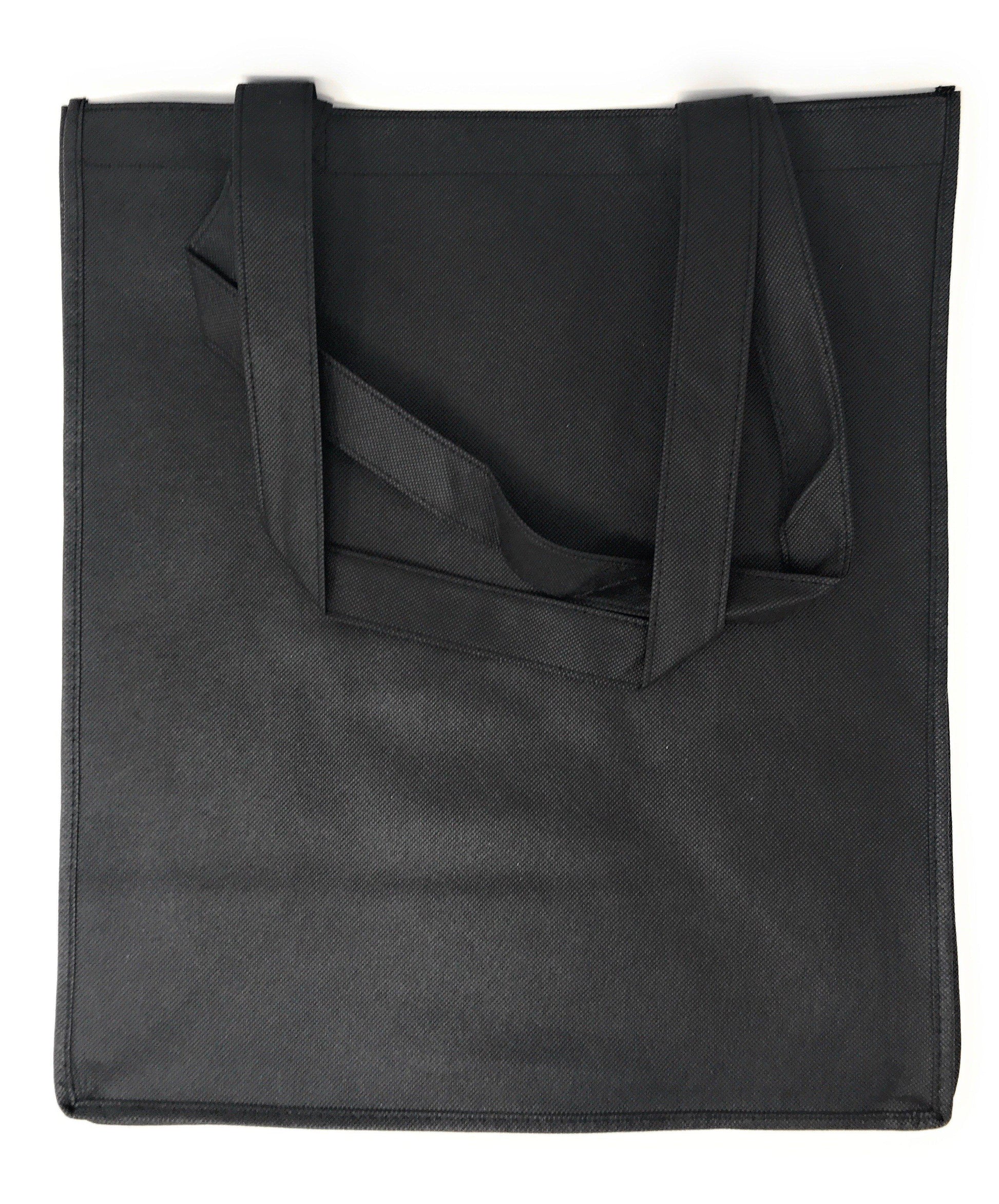 50 Lot Large Reusable Grocery Shopping Tote Bags With Gasset Wholesale Bulk-