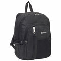 Everest Backpack with Front Mesh Pocket-Black-